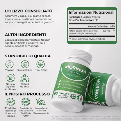 Yavelia Moringa – Supporto naturale per bilanciare il cortisolo e ritrovare benessere completo